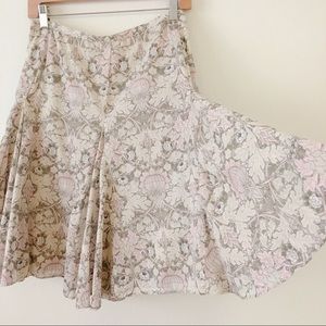 Cato Plus Size Victorian Floral Print Full Skirt